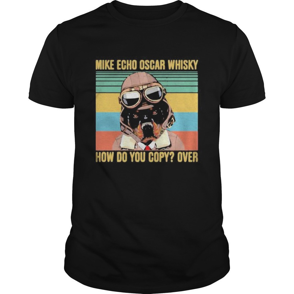Boxer Mike Echo Oscar Whisky Funny Boxing Graphic T-Shirt